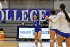 Volleyball vs Babson  Wheaton Women's Volleyball vs Babson College. - Photo by Keith Nordstrom : Wheaton, Volleyball, VB